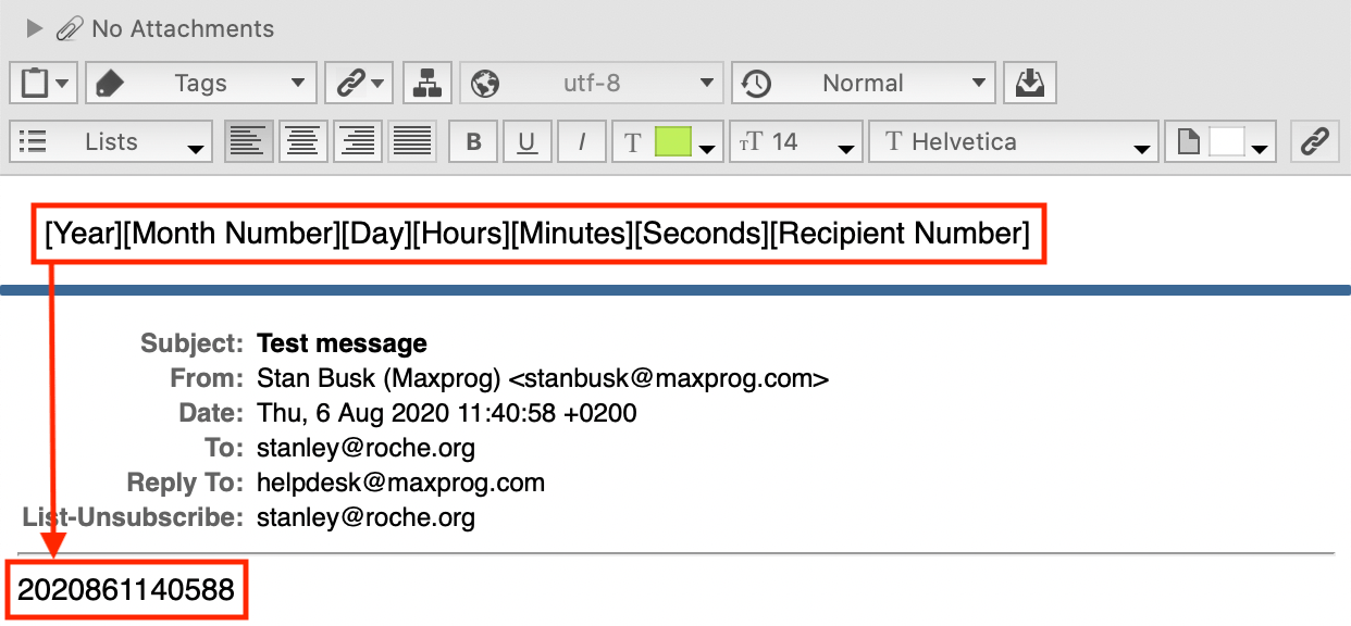 MaxBulk Mailer unique reference number trick
