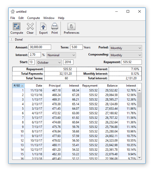 Windows 8 Loan Calc full