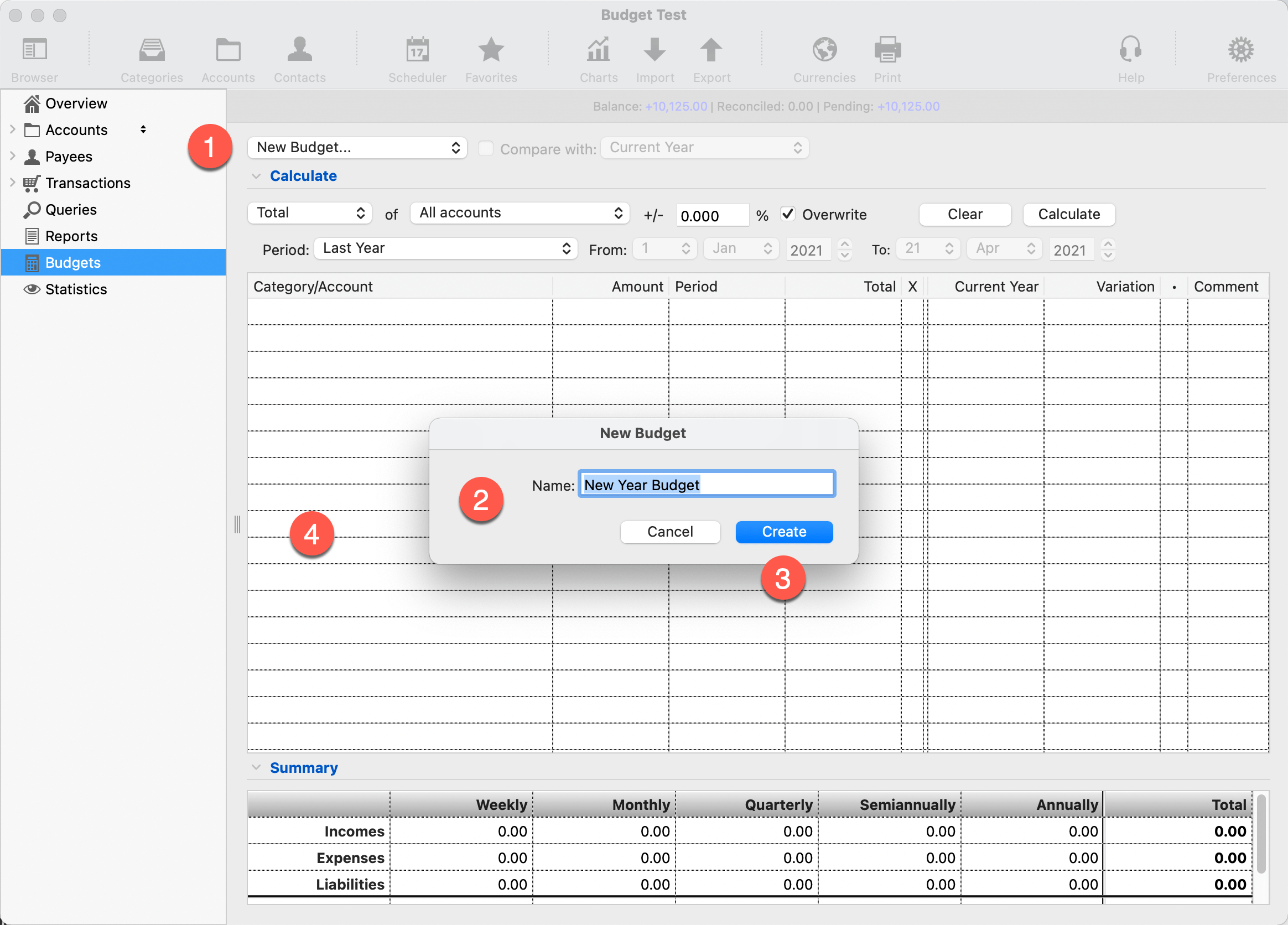 How to take advantage of Budgets in iCash