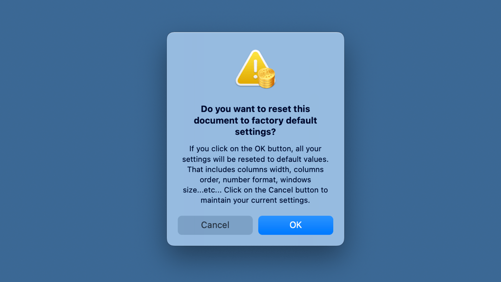 Why the iCash transaction amount column has disappeared