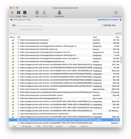 Herunterladen kompletter Webauftritte - Tool für macOS und Windows