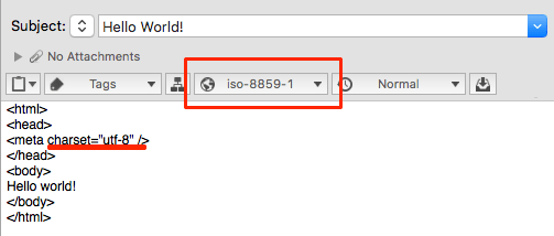 Your Document Is Set To Iso 59 1 But Your Html Code Use Utf 8 Faq