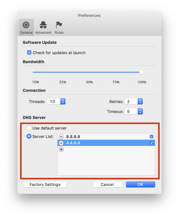 Not able to verify anything, eMail Verifier DNS settings