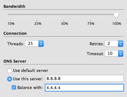 speed when verifying a list of e-mail addresses