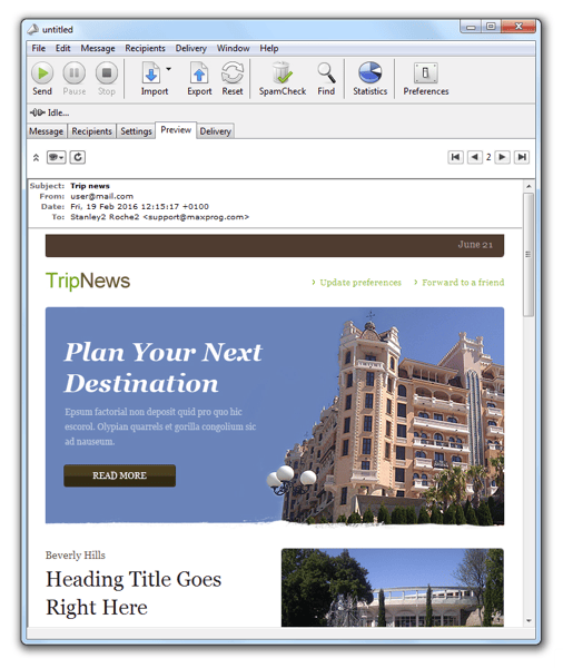 MaxBulk Mailer screenshot MaxBulk Mailer screenshot
