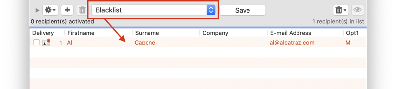 Using MaxBulk Mailer Global Blacklist